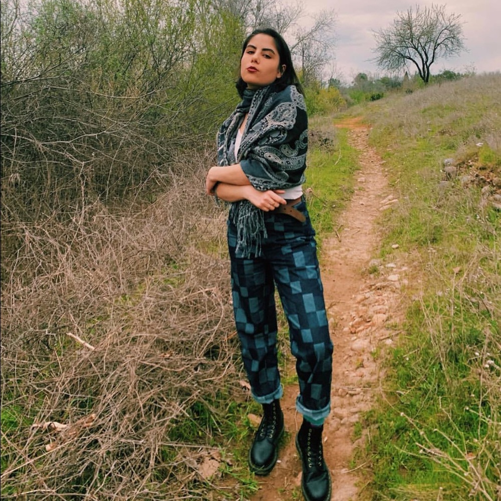 Hot Lava Urban Outfitters Checkered jeans